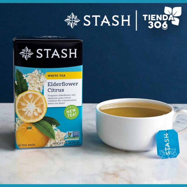 Té STASH White Tea Elderflower Citrus 18 Bolsitas 30 g T2103 STASH