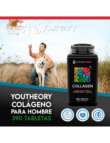 Youtheory Colageno Para Hombre 390 Tabletas V3280 Youtheory