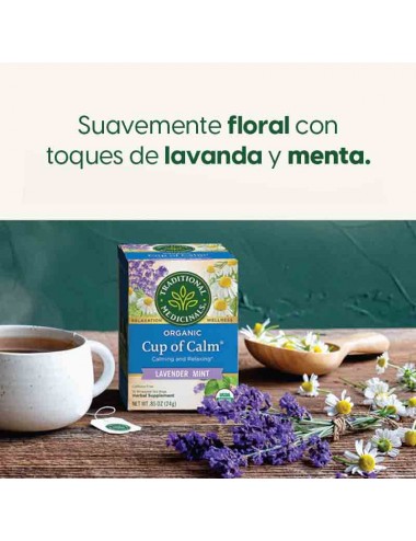 Traditional Medicinals Taza Organica De Te Relajante Libre de Cafeína 16 Bolsitas 24g T2122 TRADITIONAL MEDICINALS