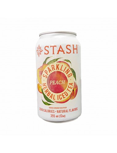 STASH Bebida Carbonatada Herbal Tea Peach 355ml T2128 STASH