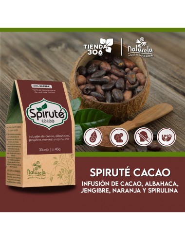 Naturela Spirute Cacao 45g X 30 Tisanas 1.5g T2134 Naturela