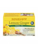 Bigelow Te Herbal Limon y Jengibre más Probióticos 18 Bolsitas 1.31 oz (37 g) T2083 BIGELOW