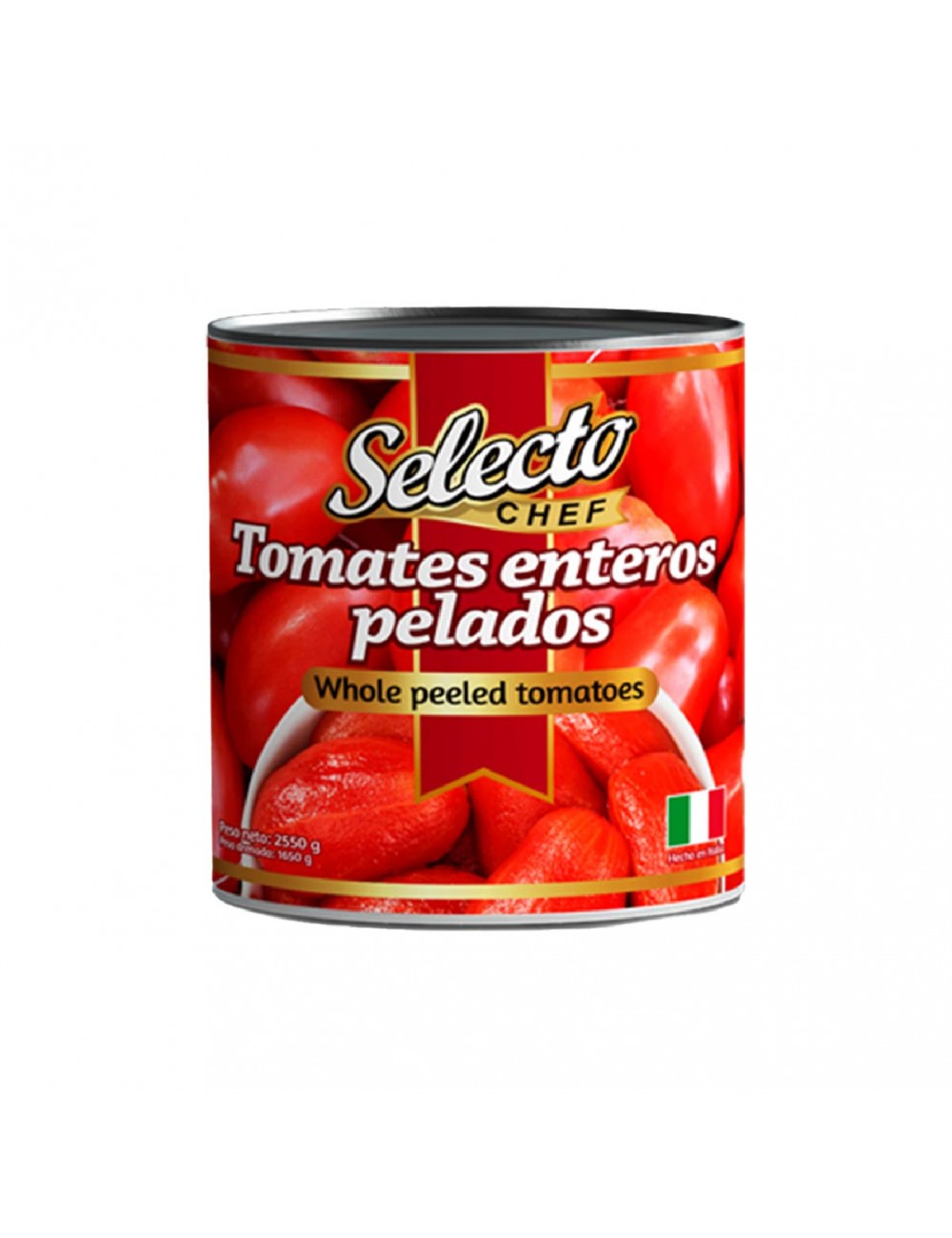 Selecto Chef Tomates Enteros Pelados en Lata Net.2550g D1258 Selecto