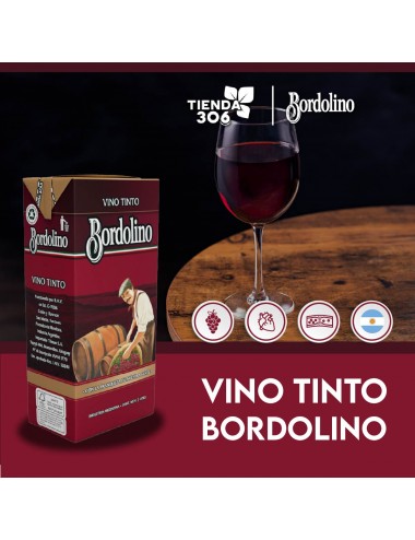 Bordolino Vino Tinto Tetrapak 1000ml L1001 Bordolino
