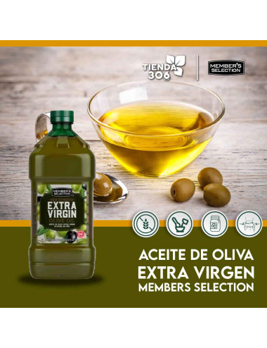 Aceite de Oliva Extra Virgen Members Selection 67 FL. OZ (2 L) D1154 Members Selection