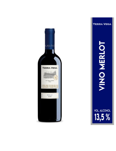 Terra Vega Vino Tinto Merlot 750 Ml D1261 Terra Vega