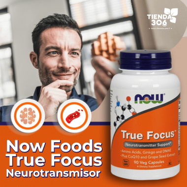 Now Foods True Focus Neurotransmisor 90 Cápsulas Veganas V3107 Now Nutrition for Optimal Wellness