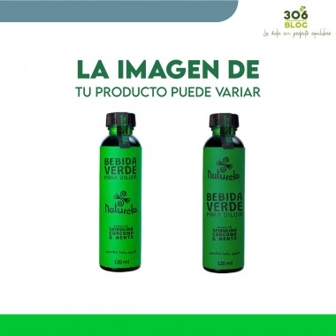 Naturela Bebida Verde para Diluir Spirulina + Curcuma + Menta 120ml V3426 Naturela