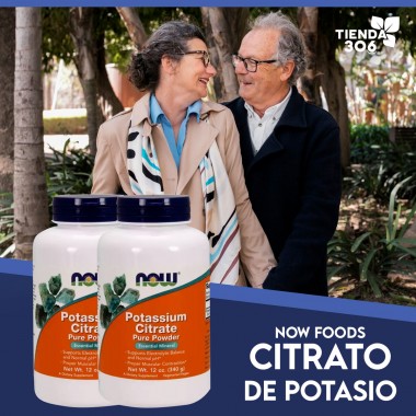 Now Foods Citrato de Potasio / Potassium Citrate 12 oz. (340 g) V3153 Now Nutrition for Optimal Wellness