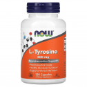 Now L-Tirosina - L-Tyrosine 500 mg Apoyo Neurotransmisor 120 Cápsulas V3059 Now Nutrition for Optimal Wellness
