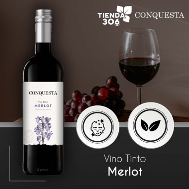 Conquesta Vino Tinto Merlot 750 ml L1014 Conquesta