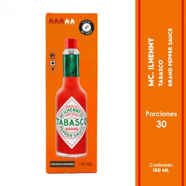 Tabasco Salsa Brand Pepper Intensidad Alta 150ml D1286 Mc Ilhenny