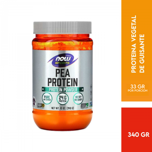 Now Foods Sports Pea Proteina Pura sin Sabor 12 Oz (340 G) V3438 Now Nutrition for Optimal Wellness
