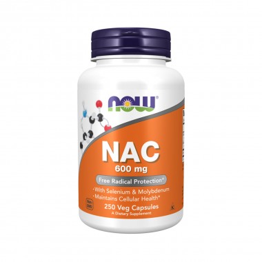 NOW Foods NAC 600 mg 100 Veg Cápsulas V3466