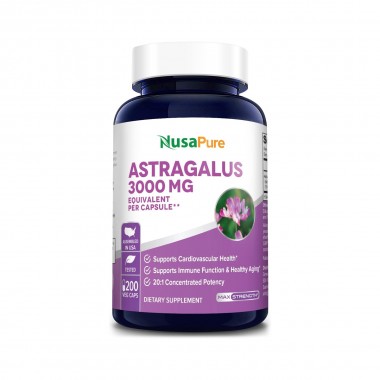 NusaPure Astragalus 3000 mg 200 Capsulas Vegetales V3465