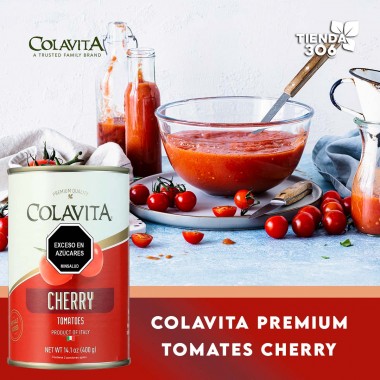 Colavita Premium Quality Cherry Tomatoes - Tomates Cherry Product Of Italy Contenido Neto 400 g D1303 COLAVITA