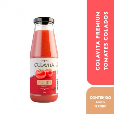 Colavita Premium Quality Strained Tomatoes - Pasta de Tomates colados Product Of Italy 680 g D1302 COLAVITA