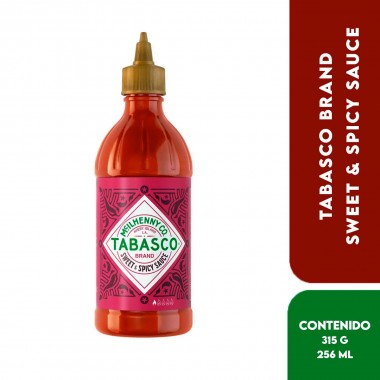 Tabasco Brand Sweet & Spicy Sauce - Salsa Dulce y Picante Intensidad Baja 315 g (256 ml) D1301 Mc Ilhenny