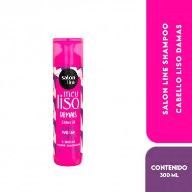 Salon Line Shampoo Meu Liso - Cabello Liso Damas 300 Ml C1255 Salon line