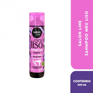 Salon Line Shampoo Meu Liso - Cabello Liso Protección Total 300 ml C1252 Salon line