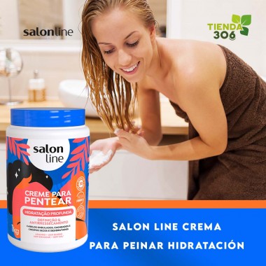 Salon Line Crema Para Peinar Hidratación Profunda 1 Kg C1258 Salon line