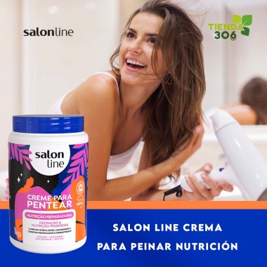 Salon Line Crema Para Peinar Nutrición Reparadora 1 Kg C1260 Salon line