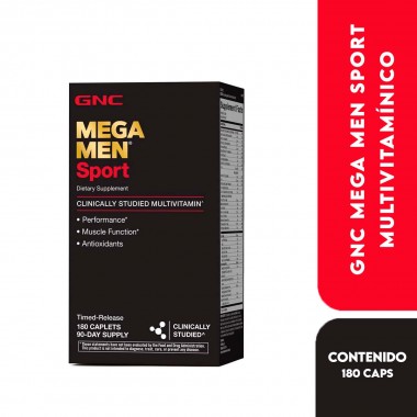 GNC MEGA MEN Sport Multivitamínicos para Hombres 90 Cápsulas V3456 GNC