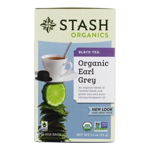 Te STASH Organic Earl Grey Black & Green Tea 18 Bolsitas 33 g T2041 STASH