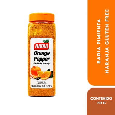 Badia Pimienta Naranja - Orange Pepper Gluten Free 737g (1.62lb) 26 oz. D1316