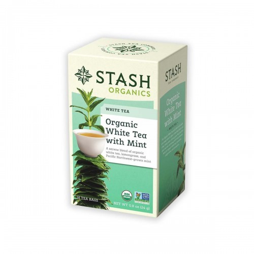 Te STASH Organic White Tea With Mint 18 Bolsitas 24 g T2043 STASH
