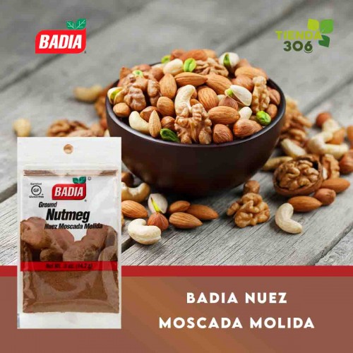 Badia Nuez Moscada Molida - Ground Nutmeg 14.2 g (5 oz.) D1321 BADIA