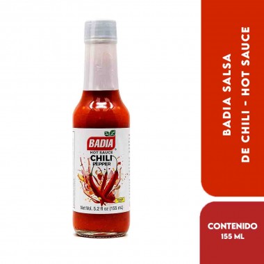 Badia Salsa de Chili - Chili Hot Sauce 155 ml (Vol. 5.2 fl oz.) D1322 BADIA