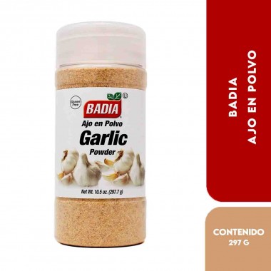 Badia Ajo en Polvo - Garlic Powder 297.7 g (10.5 oz.) D1318 BADIA