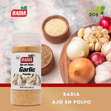 Badia Ajo en Polvo - Garlic Powder 297.7 g (10.5 oz.) D1318 BADIA