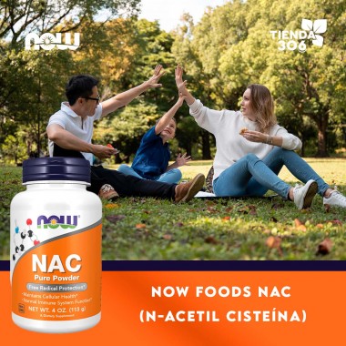 Now NAC (n-Acetil Cisteína) 600 mg Con Selenio Y Molibdeno, 4 Oz (113 g) V3471 Now Nutrition for Optimal Wellness