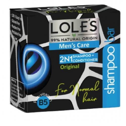 Lole's Shampoo y Acondicionador Barra Men's Care 2 en 1 para Hombres 100 gramos C1273 Lole's