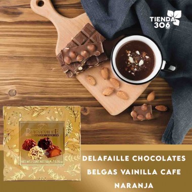 Delafaille Chocolates Belgas Vainilla - Café - Naranja 50g (1.76 oz) D1337 Delafaille