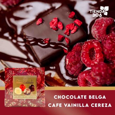 Delafaille Chocolates Belgas Café - Vainilla - Cereza - Amaretto 50g (1.76 oz) D1339 Delafaille
