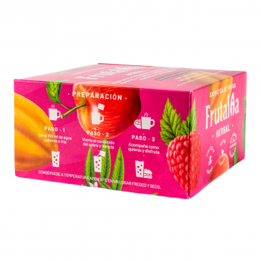 Frutalia Aromática Frutal / Herbal Liquida Sin Azucar (Stevia) - Caja Sabores Surtidos X 50 Sobres - 700 g T2154 Frutalia