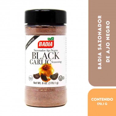 Badia Sazonador de Ajo Negro - Black Garlic Seasoning, 170.1 g (6 oz.) D1328 BADIA