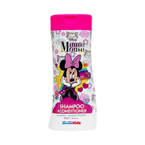 Nevada Kids Shampoo + Acondicionador Niña 2en1 Edición Minnie Mousse - Disney 473 ml C1293 Nevada Natural Products