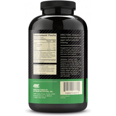 ON Optimum Nutrition Aminoácidos Esenciales Completos 2222 - Superior Amino 2222 Full Amino Acid Spectrum 160 Tabletas V3508 ...