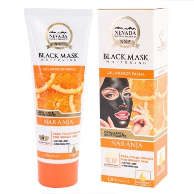 Nevada Mascarilla Black Mask de Naranja Aclarador Facial 120g C1276 Nevada Natural Products