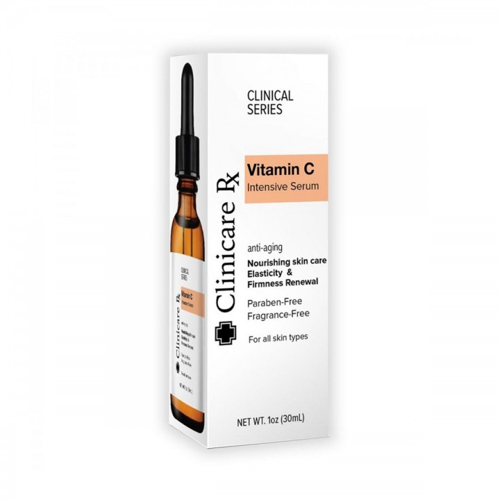 Vitamina C Suero Intensivo Clinicare Rx Anti-Edad Nutrición y Firmeza para la Piel 1 Oz (30 ml) C1040 Clinicare Rx