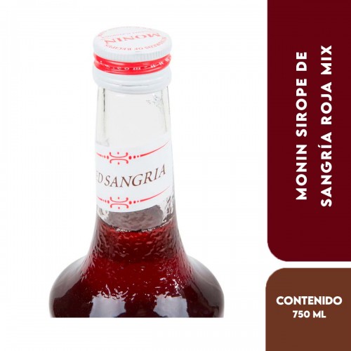 Monin Sirope de Sangría Roja Mix - Red Sangria Mix Syrup 750 ml (25.4 fl oz) L1060 Monin
