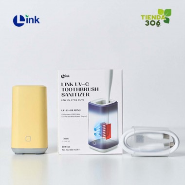 Link Esterilizador de Cepillos Dentales PortÃ¡til con Rayos UV-C Carga USB Color Verde Menta H1014 Link