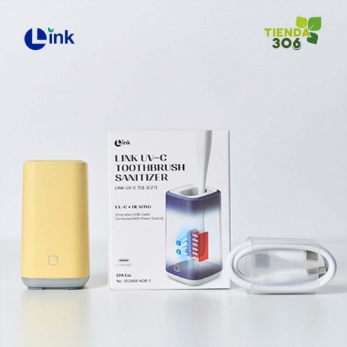 Link Esterilizador de Cepillos Dentales Portátil con Rayos UV-C Carga USB Color Verde Menta H1014 Link