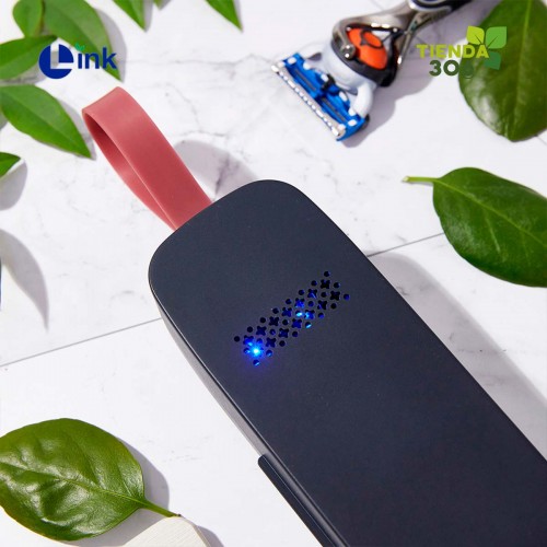 Link Esterilizador de Maquinas de Afeitar Portátil con Rayos UV-C con Limpiador de Cuchillas Carga USB Color Negro H1015 Link