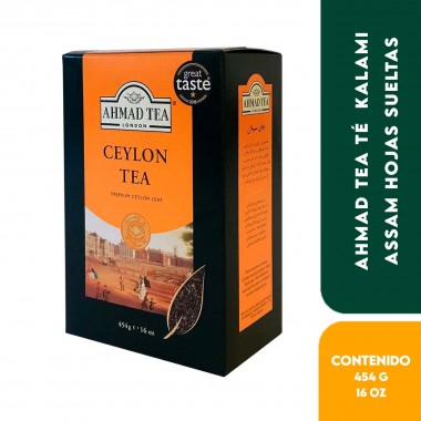 Ahmad Tea Té Negro Ceilán Premium Hojas Sueltas – Black Tea, Ceylon Loose Leaf 454 g (16 oz) T2113 Ahmad Tea