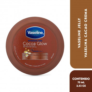 Vaseline Jelly Vaselina Cacao Glow Crema Corporal de Cuidado Intensivo 75ml e (2.53 fl oz) C1275 Vaseline